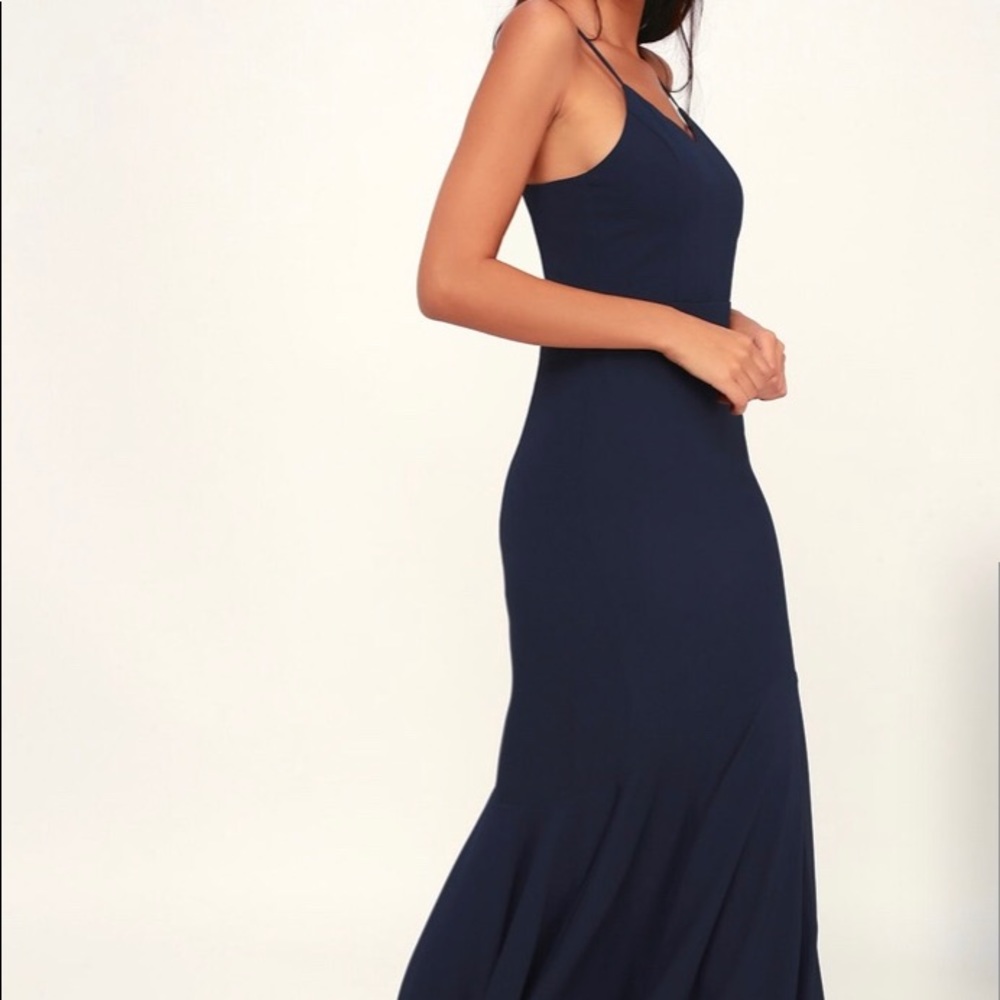 Lulus Navy Blue Maxi Dress - Picture 8 of 8